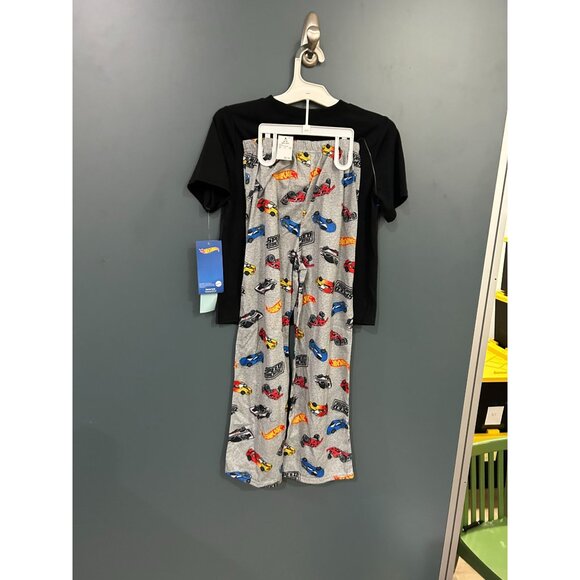 NEW Hot Wheels Boys Flame-Resistant Pajama Set M (8) with Colorful Car Prints - Picture 4 of 4